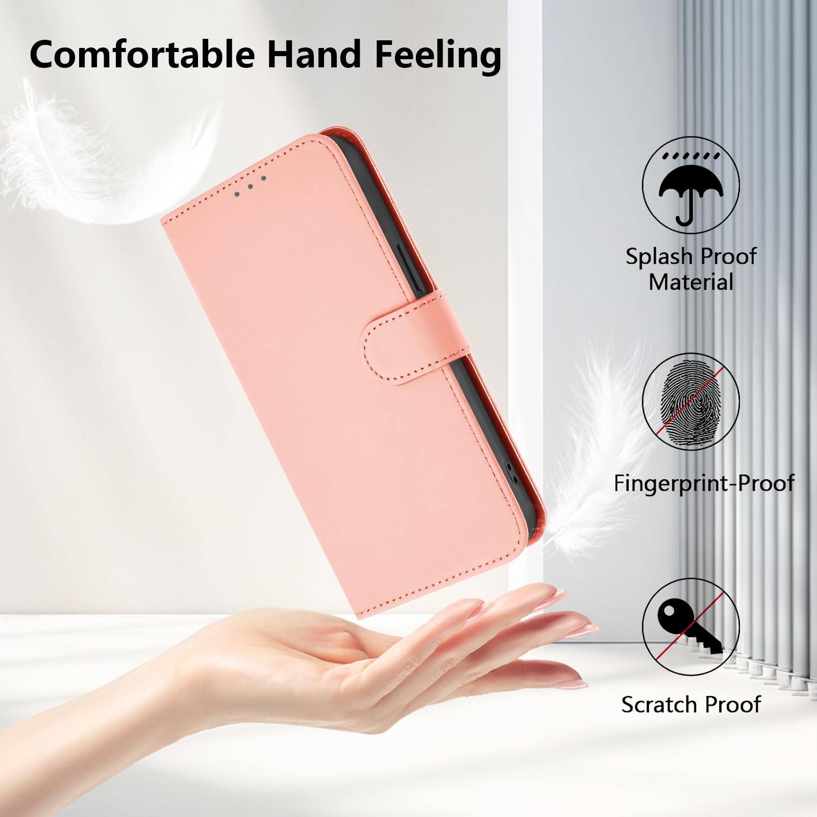 Flip Wallet Case For Xiaomi Redmi 9A - Synthetic Leather Folio With Card Slots