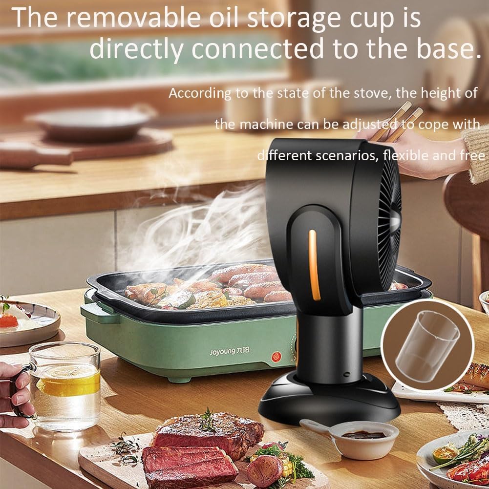 Out Fan,Puff Hider,Mini Removable Puffhide Purifier,Washable Chill Fan,Portable Electric Away Eliminator Diffuser for Kitchen,Home,Hot Pot,Smoking Indoors(Purple,Charge)