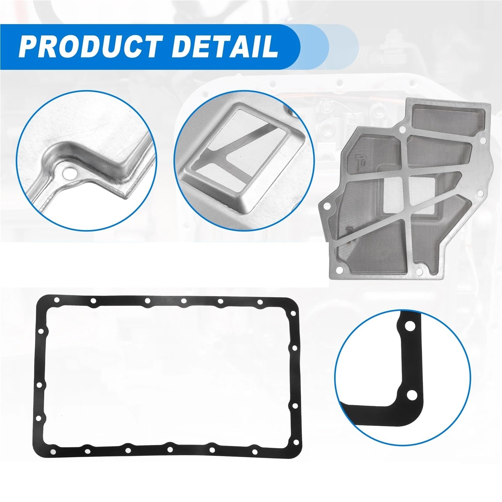Miska olejowa filtra skrzyni biegów, pasująca do Mitsubishi, Montero 1997-2002 Zestaw uszczelek chłodnicy CVT automatyczna | Automatic Transmission Filter Oil Pan