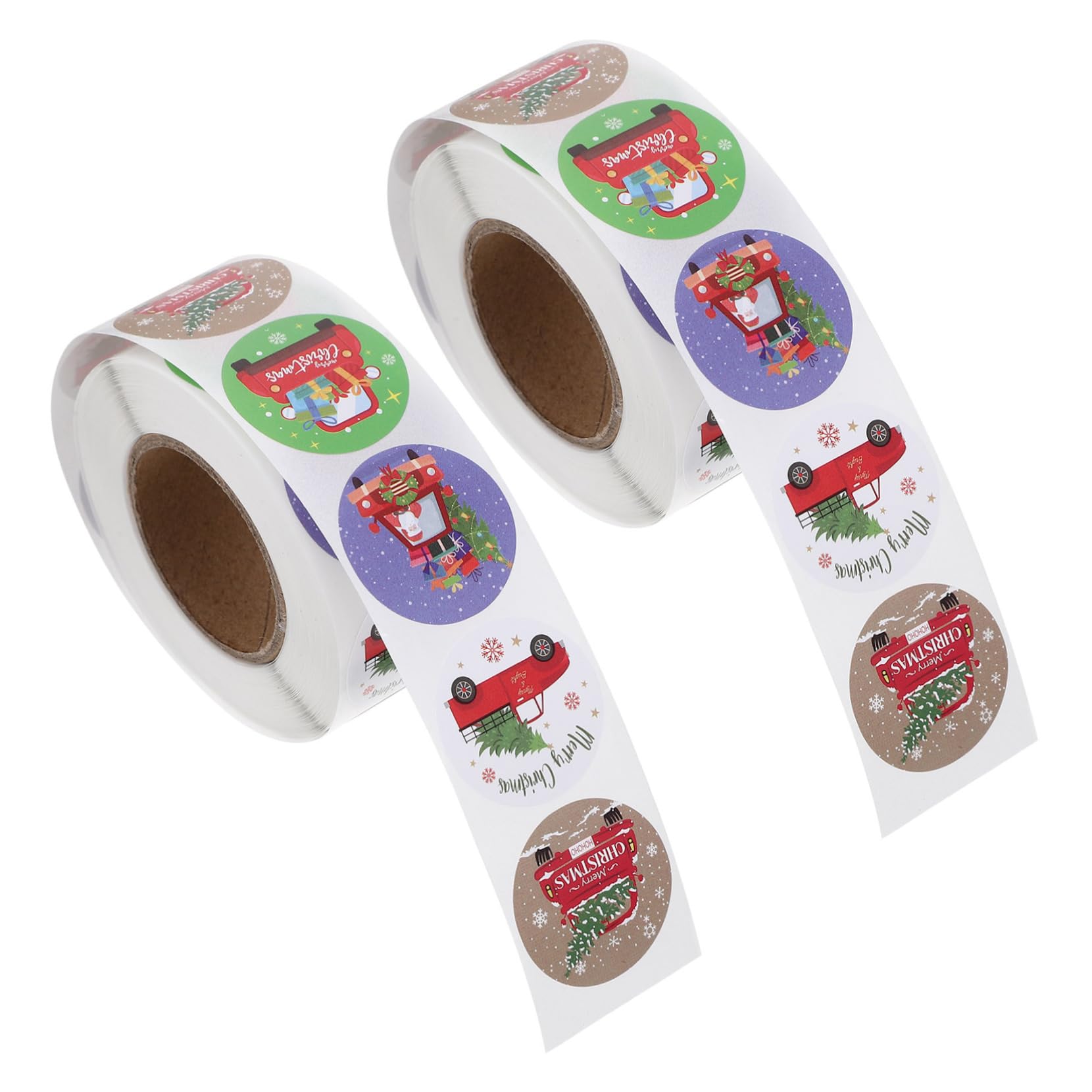 VILLCASE 15 Adesivi natalizi giocattoli per bambini decorazioni etichette autoadesive regali alimentari adesivi sigillanti 3 confezionati natale box