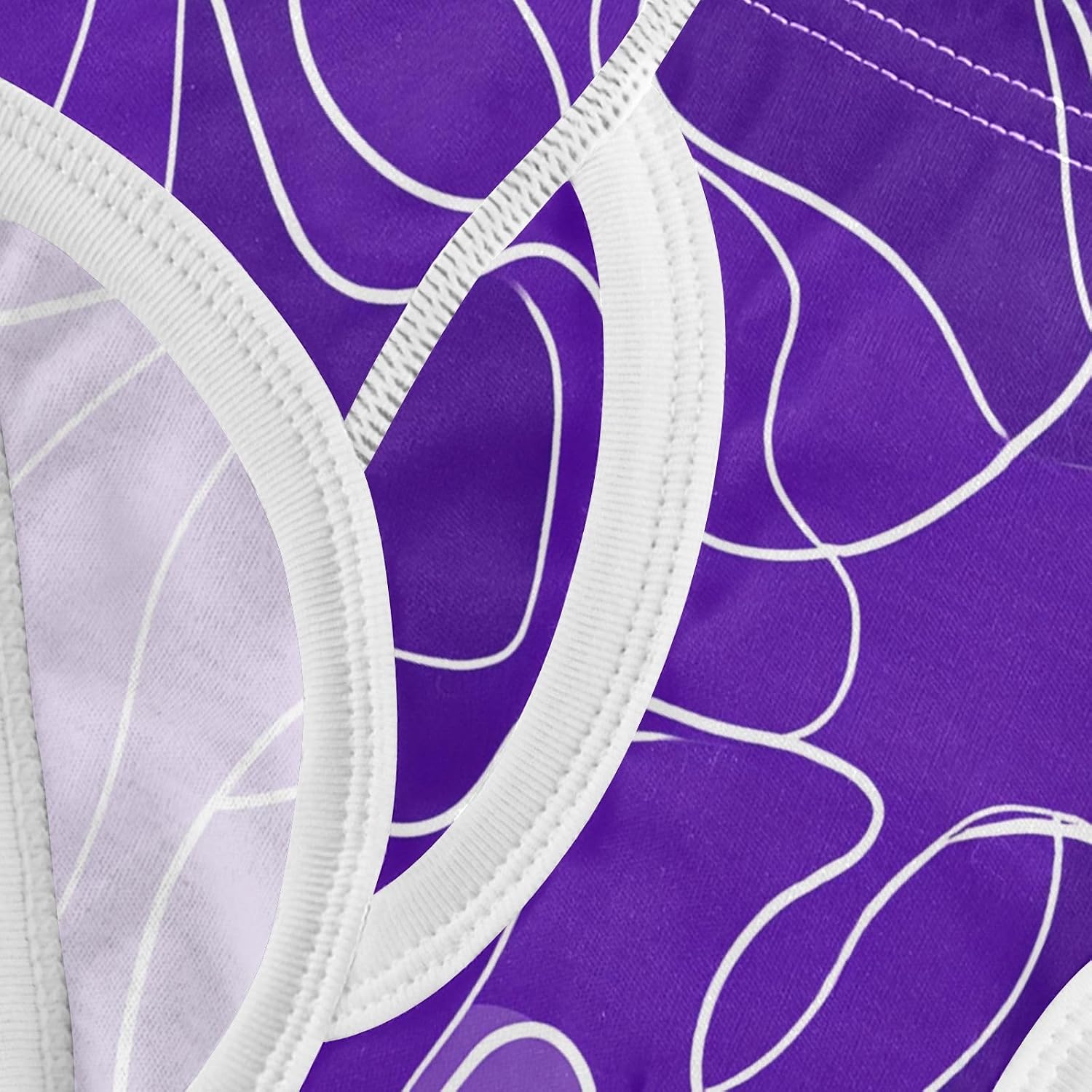 visesunny Boys Training Underwear Purple Lines Breathe Cotton Potty Briefs Size 2T-8Y for Toddler