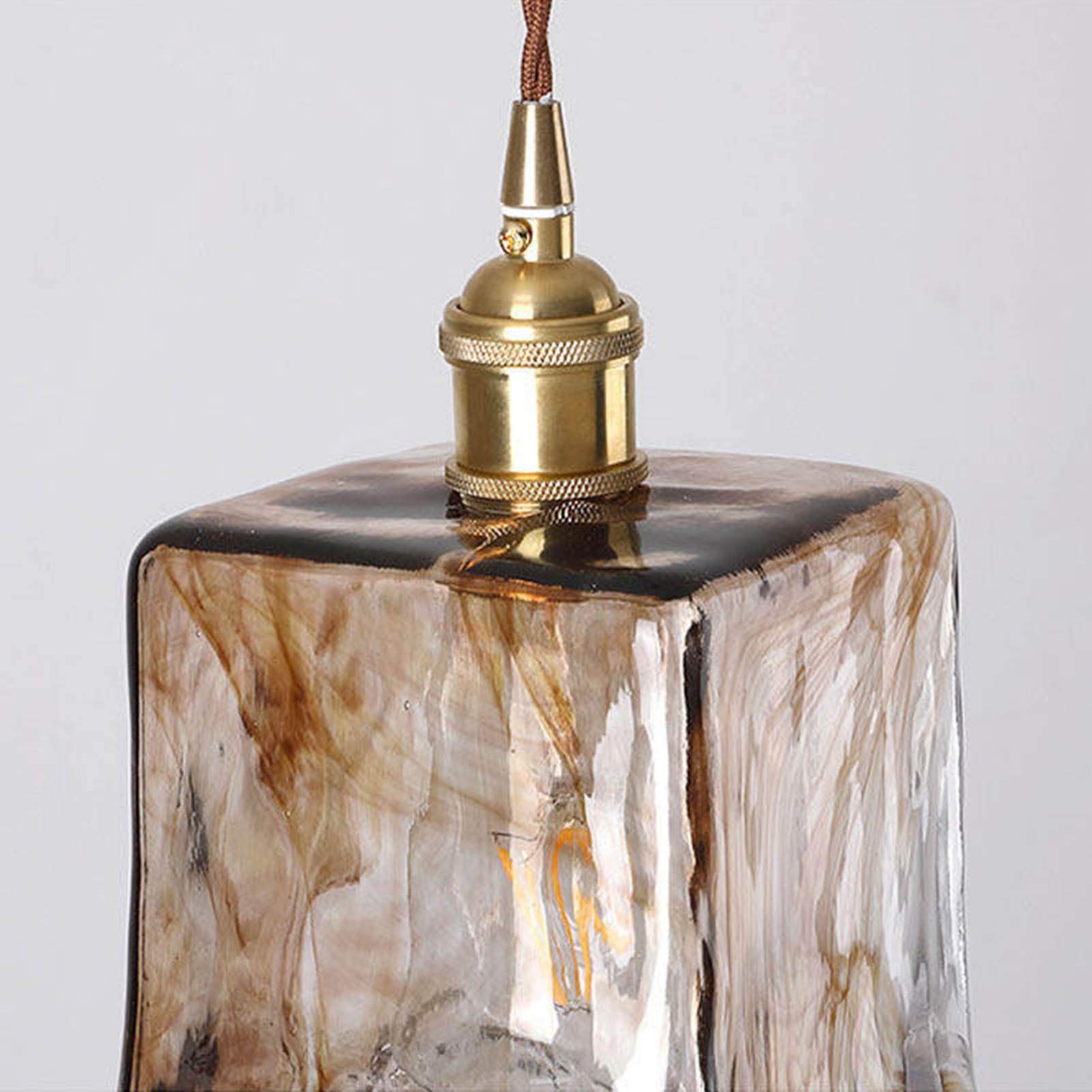 KCO Pantalla De Cristal De Repuesto Para Iluminación, Moderna Pantalla ámbar, Accesorios De Vidrio Para Apliques De Pared Colgantes (ámbar