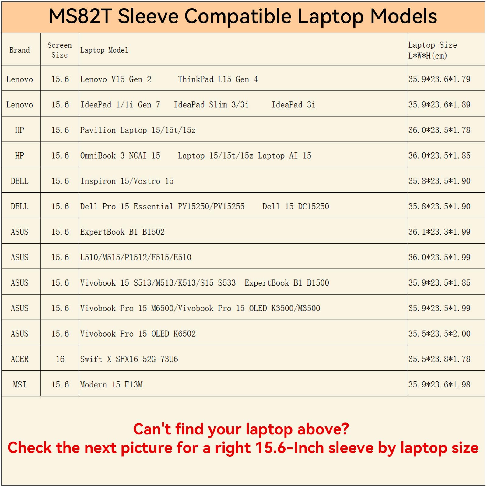 Smatree MS82T Protección rígida 15,6 Pulgadas Funda para portátil Compatible con HP OmniBook 3 NGAI 15/HP Laptop, Lenovo ThinkPad/IdeaPad, DELL 15/Pro 15/Inspiron 15, ASUS Vivobook, MSI Acer Laptop