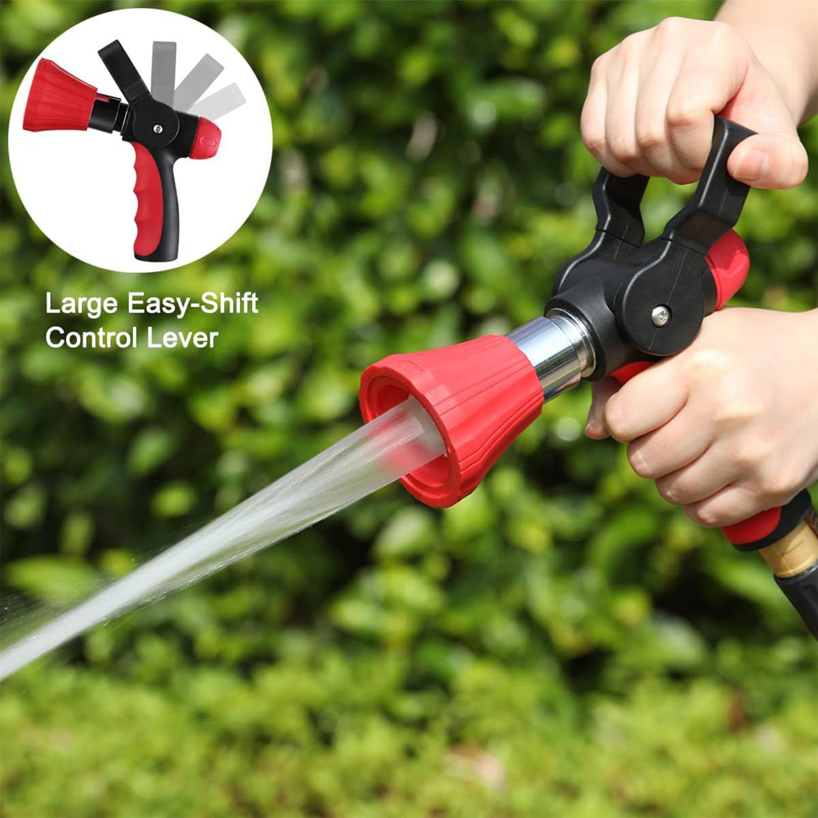 Ugello Servizio con Impugnatura Comoda e Modelli Regolabili per ugello per Tubo ' autolavaggio da Giardino