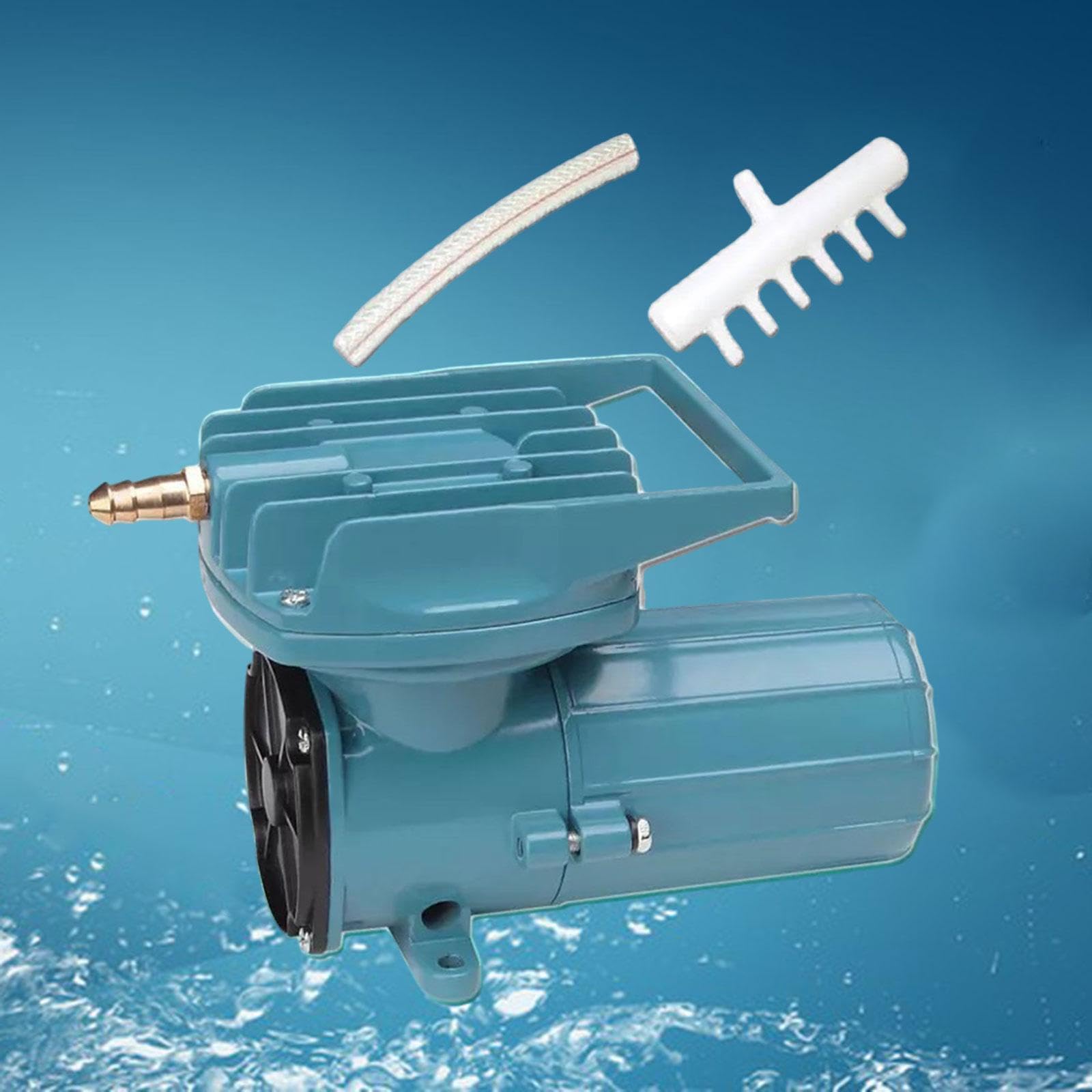 Bomba de aire para acuario, 12 V CC, metal, para estanque al aire libre, uso comercial, fuente de 165 x 76 x 99 mm, 12 V, 18 W