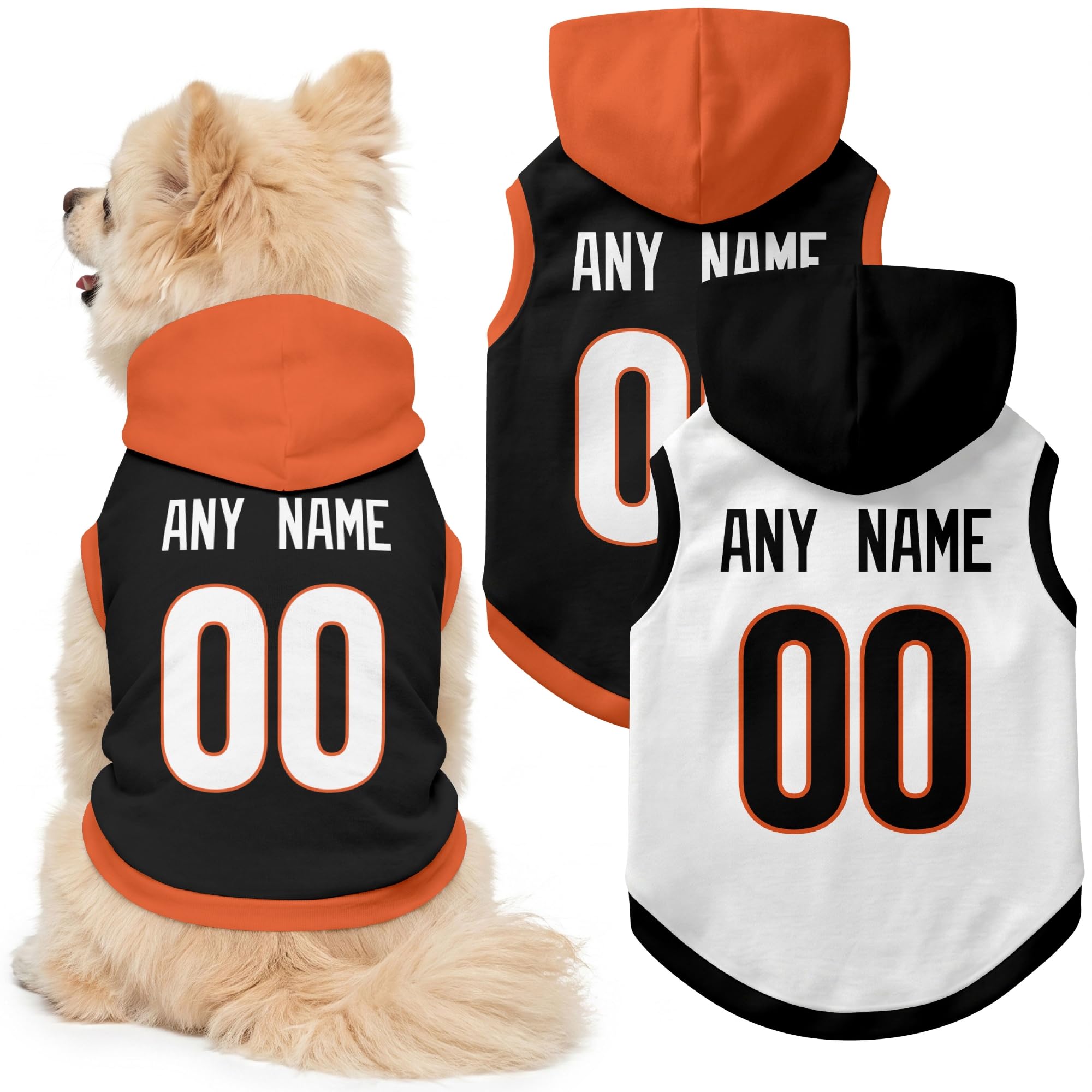 Cincinnati Dog Clothes Custom Jersey Style Dog Hoodie for Pet