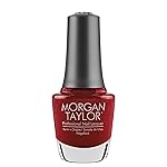 Morgan Taylor Nail Lacquer (Wonder Woman) Red Professional Lacquer, Vibrant, Chip-Resistant, Fast-Drying, Long-Lasting, High-Shine, Perfect for Manicures & Pedicure, 0.5 ounce.