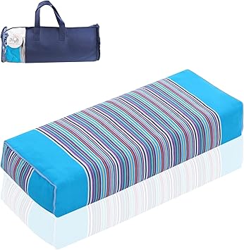 kikafok Organic Buckwheat Pillow 20 x8 Buckwheat Standard Pillow Buckwheat Pillows for Sleeping Neck Support in Any Sleep Position