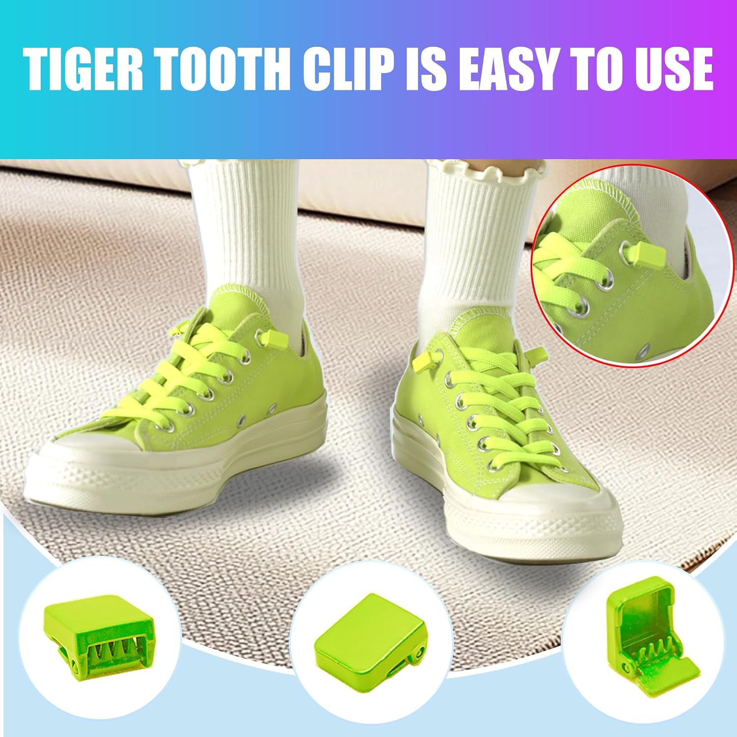 Elastic No Tie Shoe Laces 1 Size Fits All for Adults and Kids Shoes, Tieless Flat Shoelaces for Sneakers