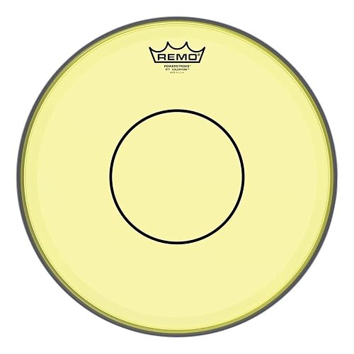 Remo Parche de percusión Colortone Powerstroke 77 Clear - Amarillo - 13" - P7-0313-CT-YE