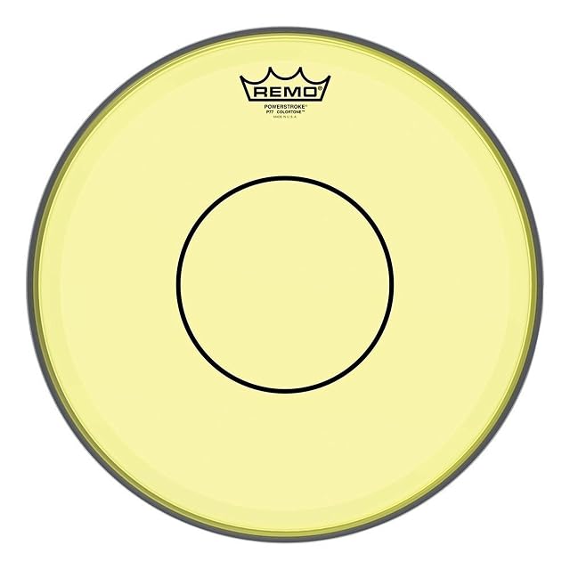 Remo Parche de percusión Colortone Powerstroke 77 Clear - Amarillo - 13" - P7-0313-CT-YE
