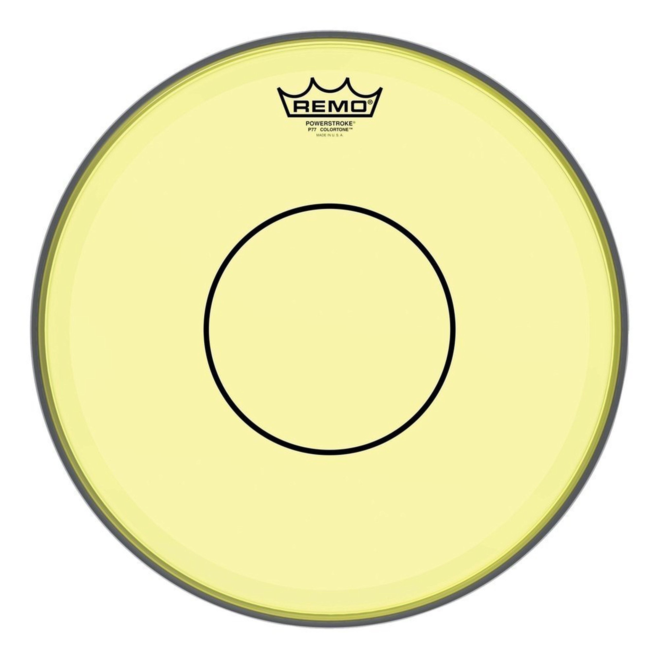 Remo Drumhead Colortone Powerstroke 77 Clear – Yellow – 14" – P7-0314-CT-YE
