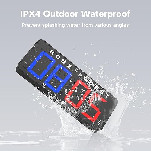 Miniatura 6 de ANJANK Reloj electrónico de marcador LED digital grande de 11 pulgadas, cuenta regresivaarriba, con batería potente, 4 opciones de montaje, para