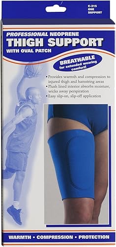 Miniatura 4 de OTC Soporte para muslos, almohadilla de compresión ovalada, neopreno, grande