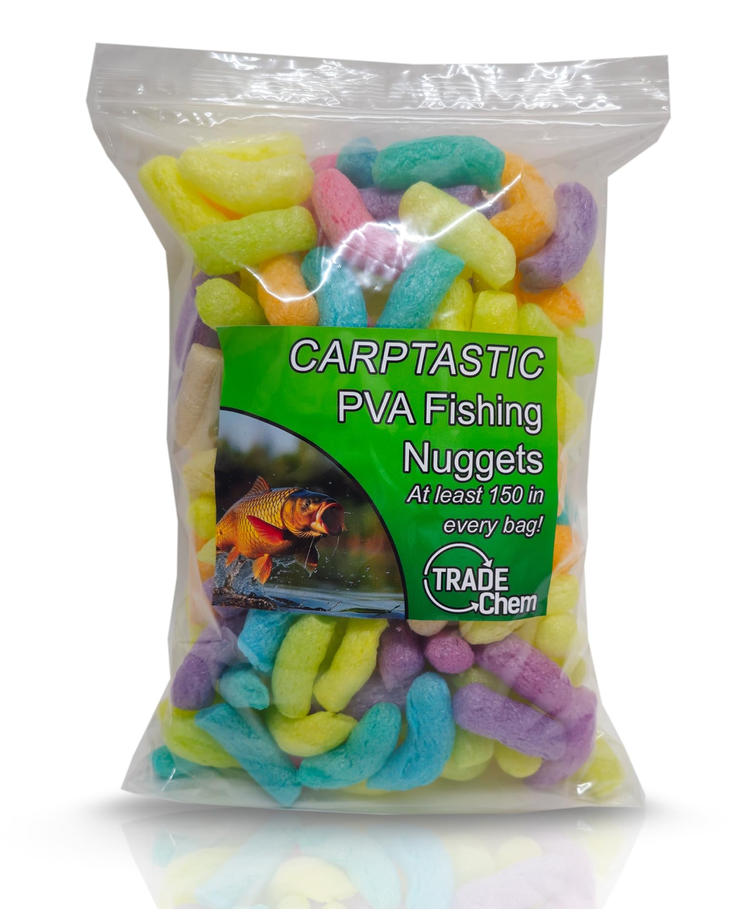 Trade Chemicals Carptastic PVA Fishing Nuggets Biodegradable Carp Attractors Over 150 Pieces