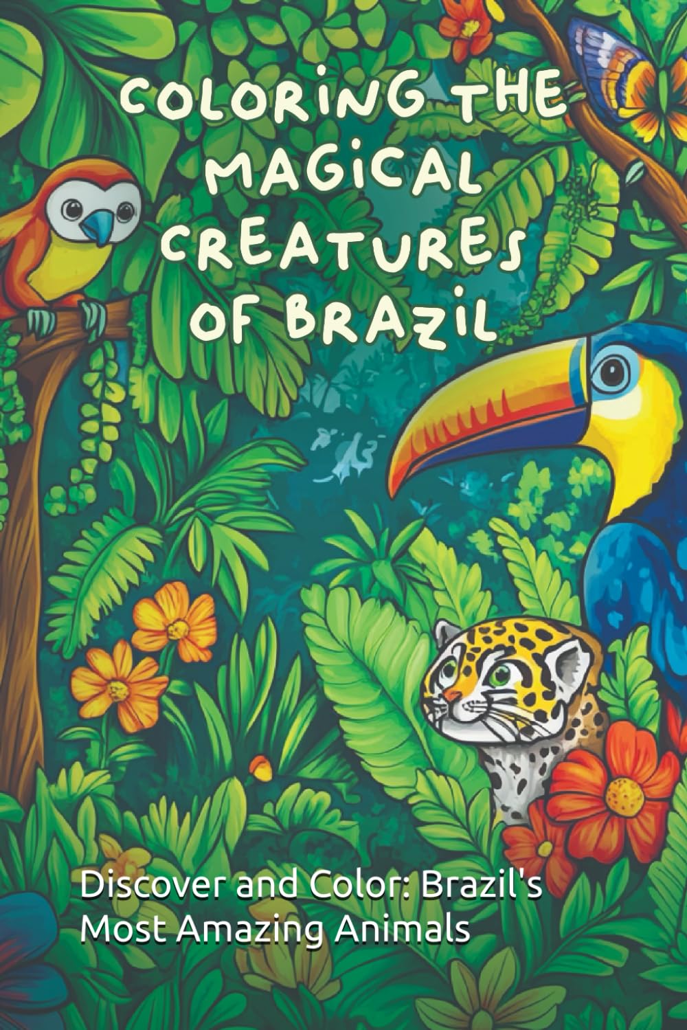Coloring the Magical Creatures of Brazil: Discover and Color: Brazil's Most Amazing Animals