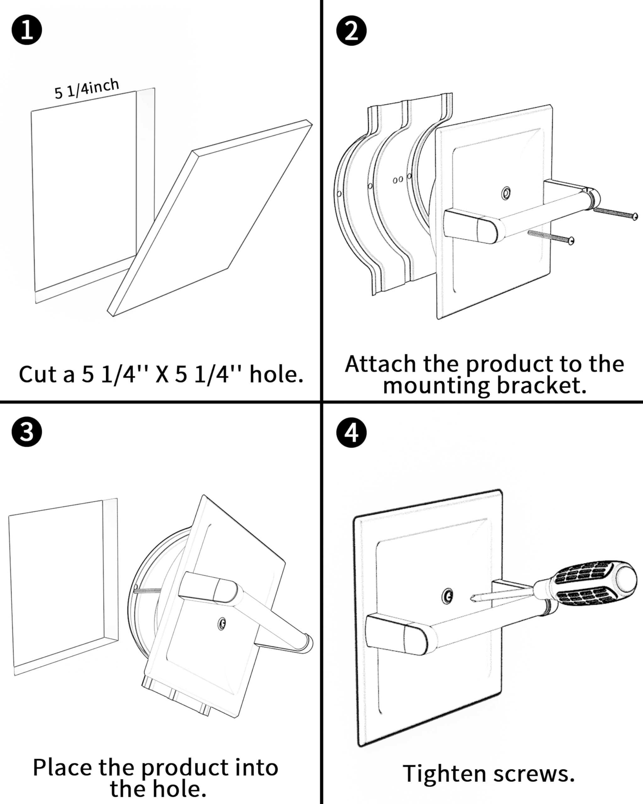 Recessed Toilet Paper Holder Wall Mount Brushed Nickel — Amazon image 5