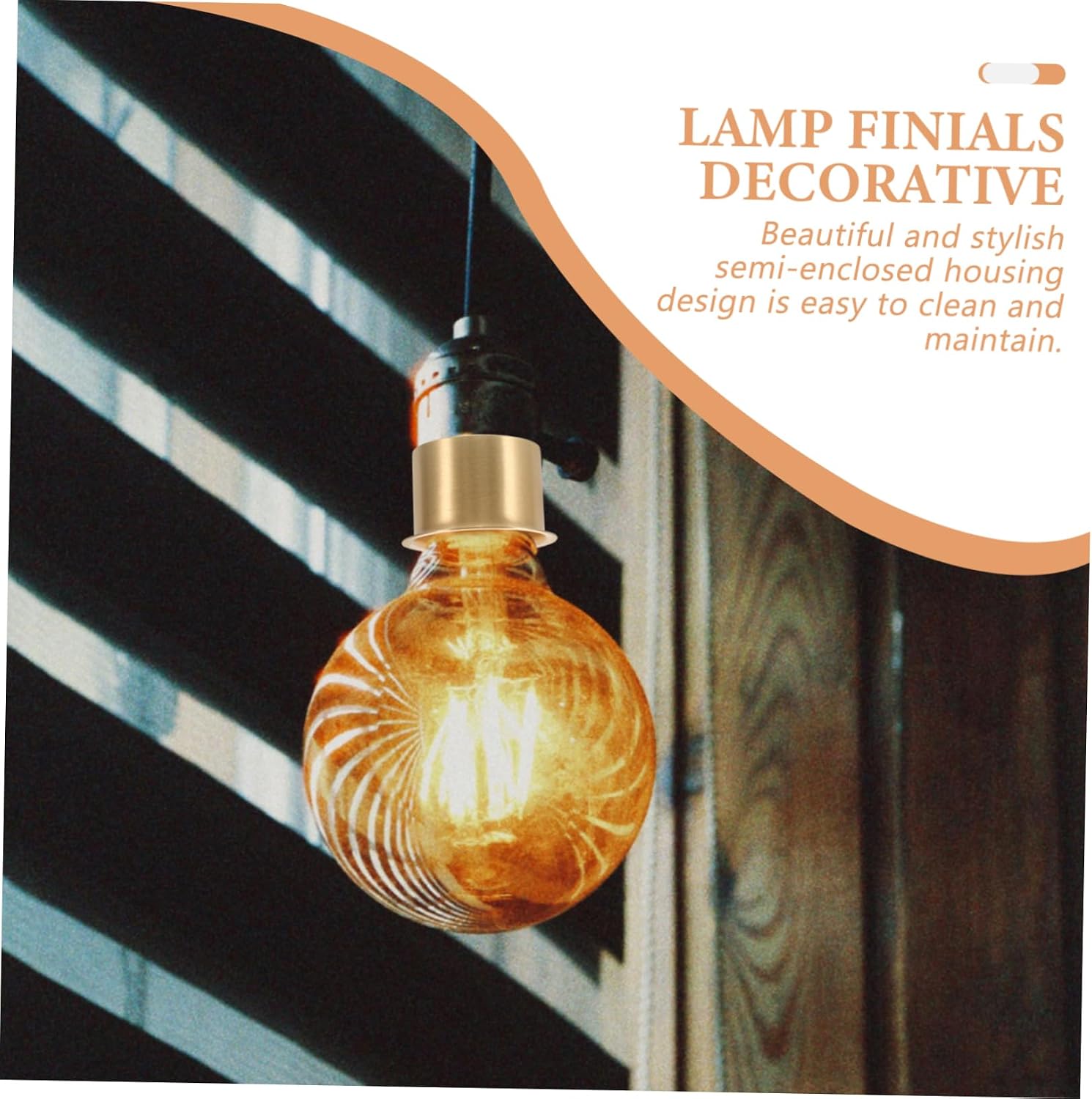 Lamp Finial Cap Sturdy Replacement for Table and Pendant Lights Elegant Design to Your Lighting Decor for Projects and