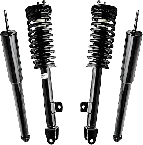 Detroit Axle - Amortiguadores RWD para Chrysler 300 Dodge Magnum 06-10 Charger 05-10, 2006 2007 2008 2009 2010 Completo 2 puntales delanteros con
