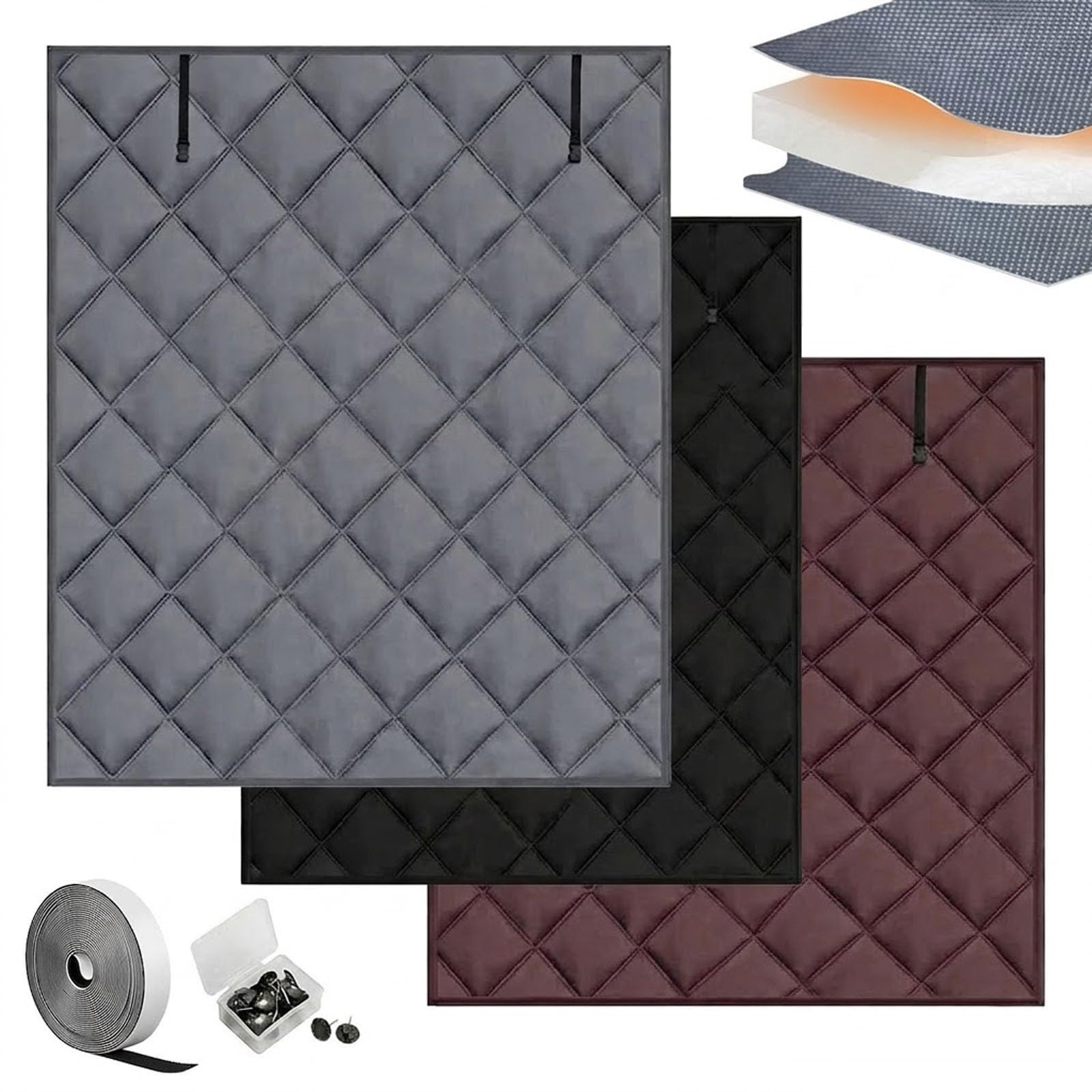 Kit d'isolation de Fenêtre pour l'hiver, Rideau Occultant Thermiques Hiver