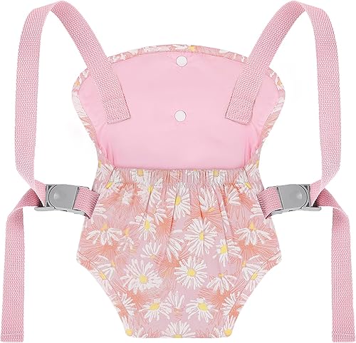 Miniatura 7 de GAGAKU Portabebés para niños pequeños, portabebés para niñas pequeñas, muñecos de juguete para niños, accesorios de muñeca Reborn Baby - Flores de