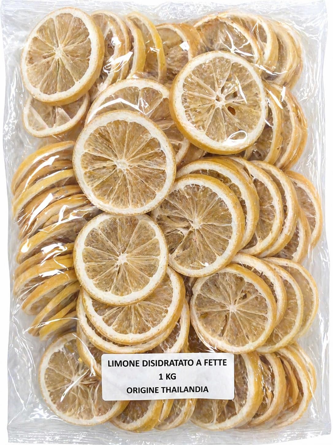 Frutta Disidratata 1Kg Snack Dolce Naturale Pesche Fragole Limone Arancia Rossa Essiccata Origine Thailandia Frutta Secca per Dolci Yogurt Snack Energia Senza Glutine (Limone 1Kg)