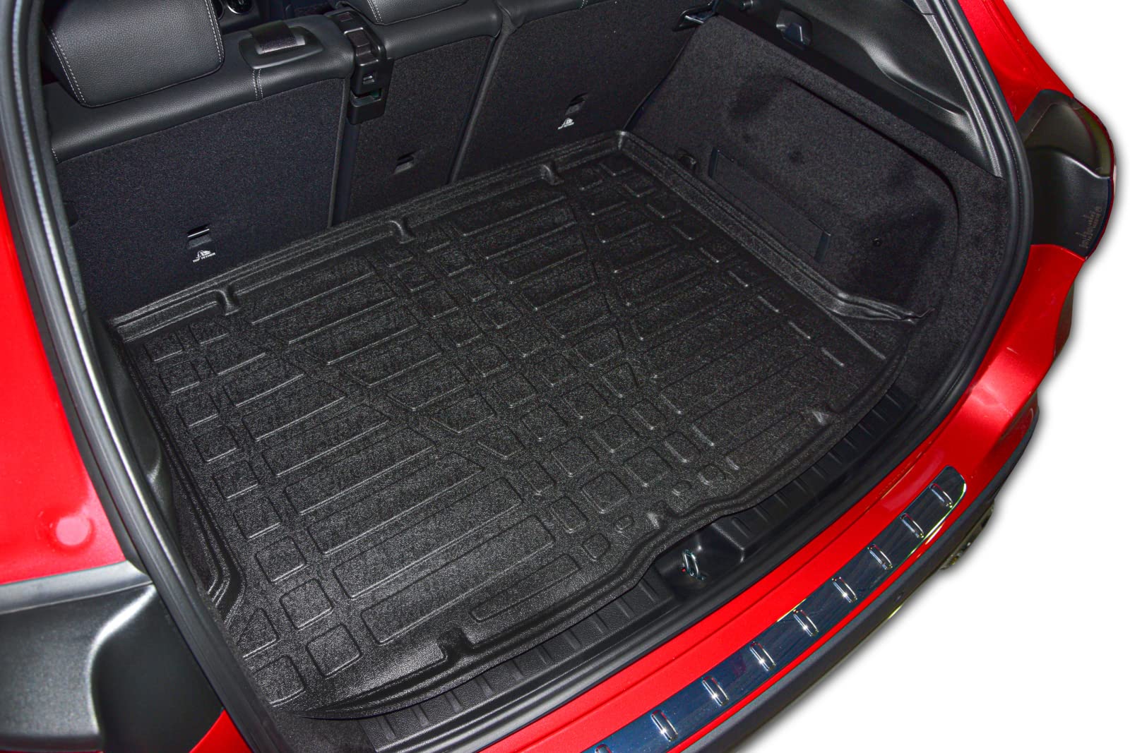 SCOUTT Vasca Bagagliaio per Mercedes GLA H247 Dal 2019, in TPE su Misura, Proteggi Baule con Bordo Alto 4 cm, Antiscivolo, Inodore