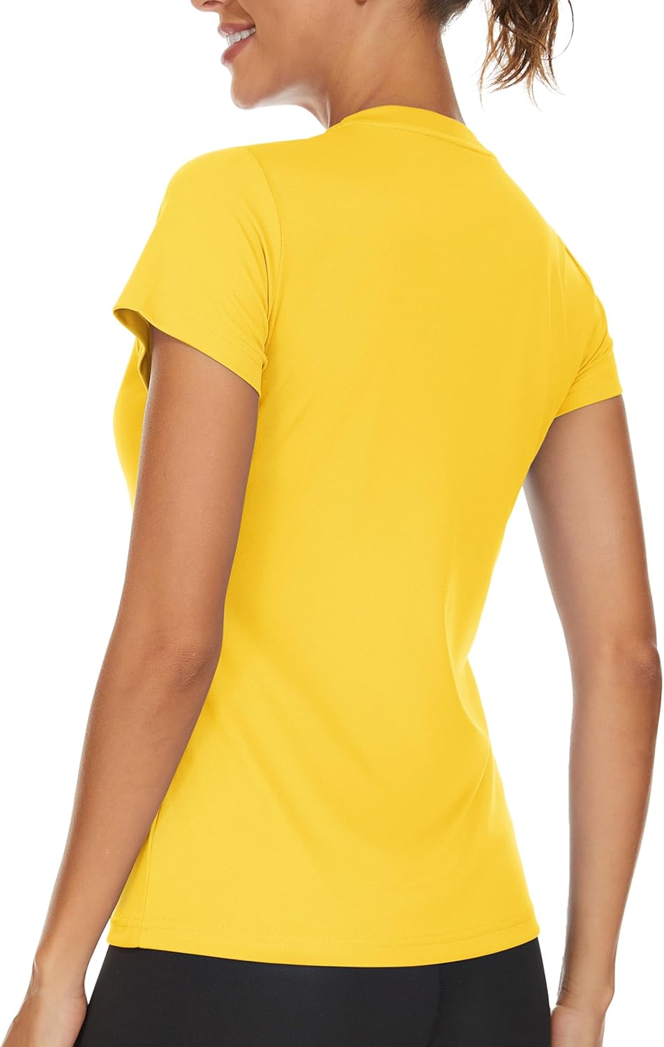 TACVASEN Women's V-Neck T Shirts Short Sleeve UPF 50+ Sun Protection Performance Quick Dry Athletic Workout Tee Tops - Image 2