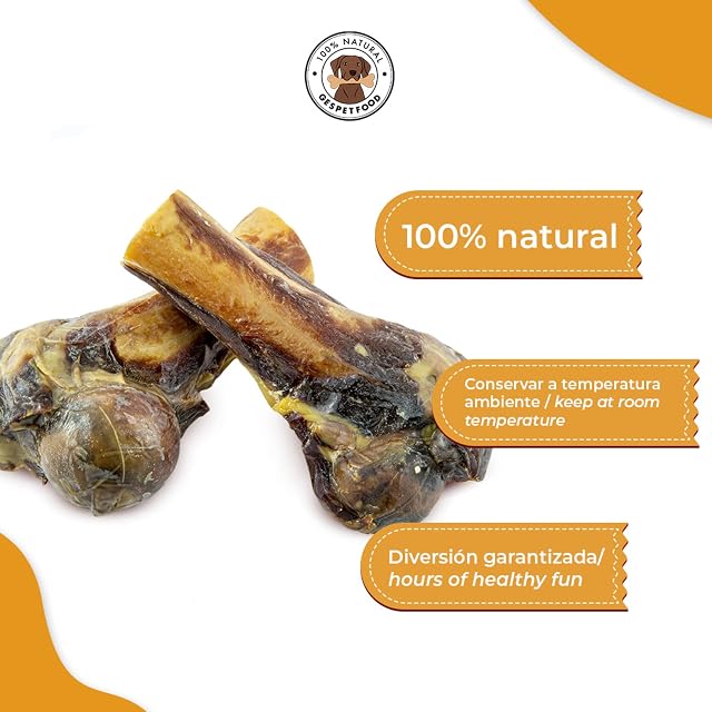Foto 4 de 7 de GESPETFOOD - Medio Hueso de Jamón para Perros - Pack 20 Uds. - Hueso para Perros - Horneados - 100% Natural