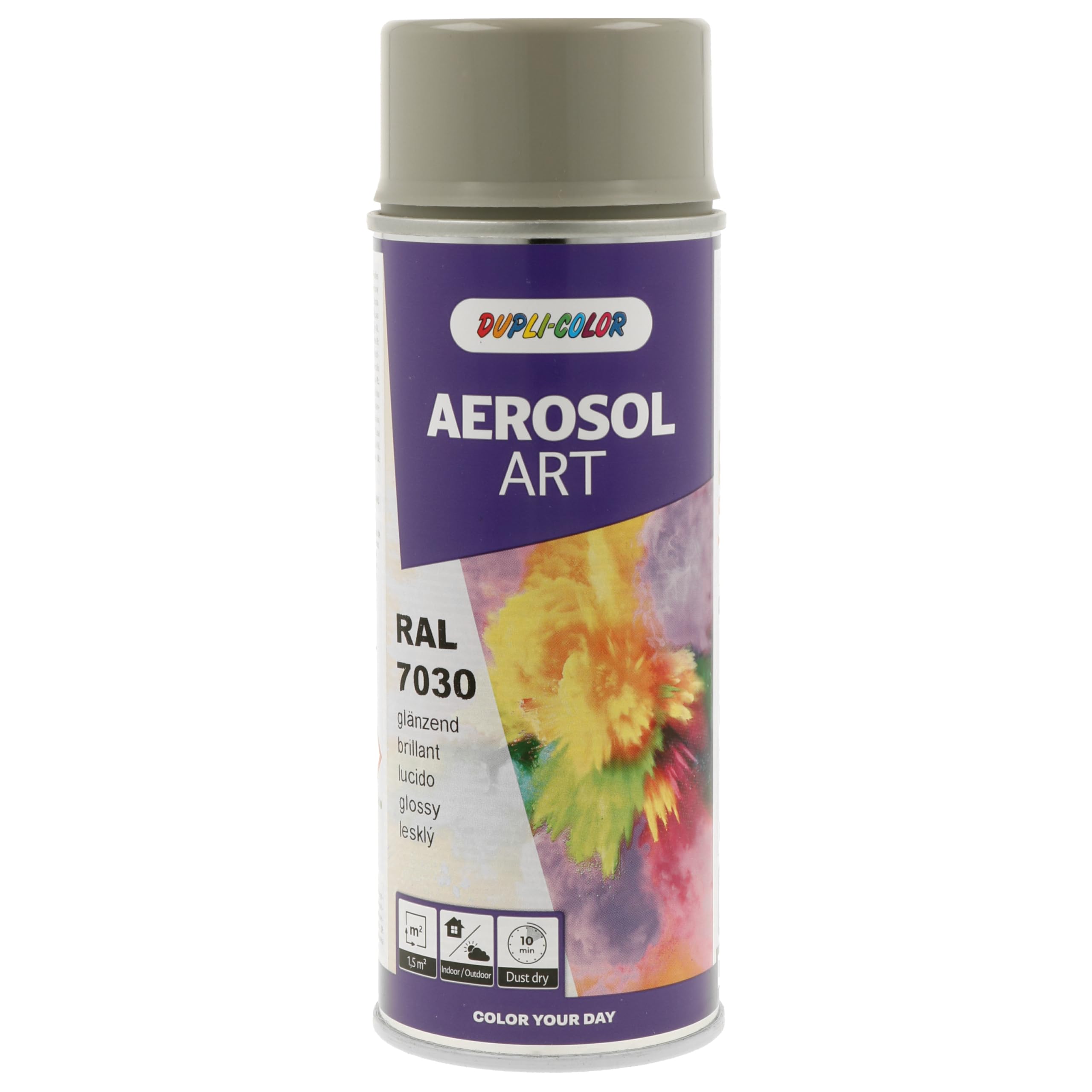 DUPLI-COLOR AEROSOL ART RAL 7030 Steingrau glänzend 400 ml - Sprühfarbe
