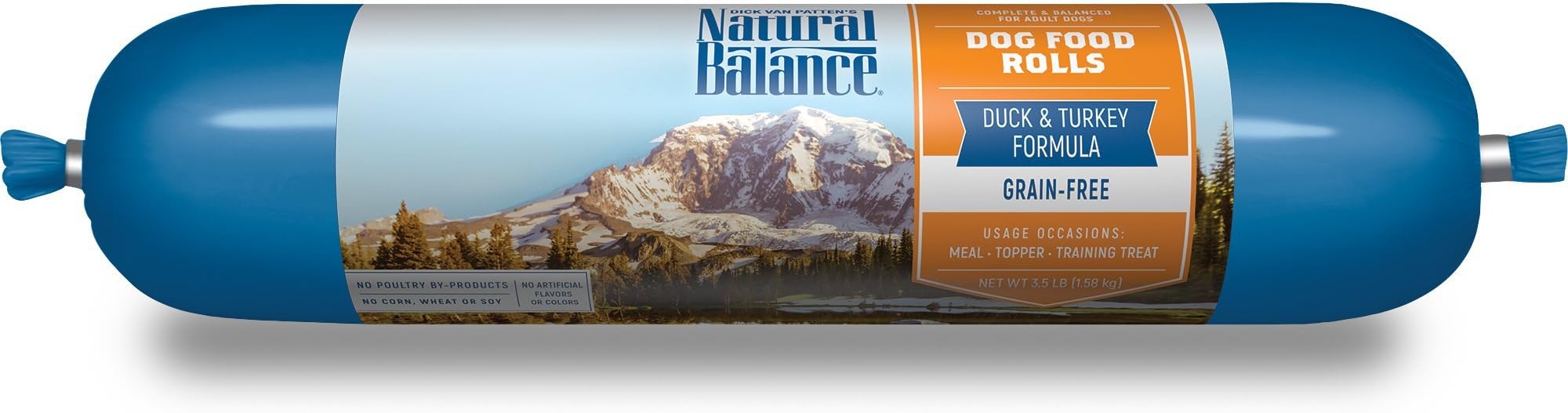 Natural Balance Dog Food Roll, Duck & Turkey Formula, 3.5 Pound Roll