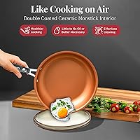 Vista 8 de Gotham Steel 20 Pc Pots and Pans Set Nonstick Cookware + Bakeware Set, Complete Ceramic for Kitchen, Non Stick with Lids, Dishwasher / Oven Safe