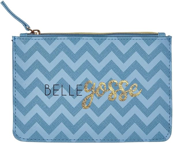 DRAEGER Paris - Petite Pochette à Zip La Vie est Belle - 20 x 13 cm - Crème - Pochette de Rangement, Trousse de Maquillage, Accessoire de beauté, Format Voyage, Idée Cadeau pour Femme - 5