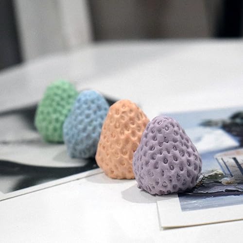 Miniatura 6 de Molde de silicona 3D de tamaño completo para fresa, molde grande de fresa para fondant, pasta de goma, decoración de pasteles, chocolate, dulces,