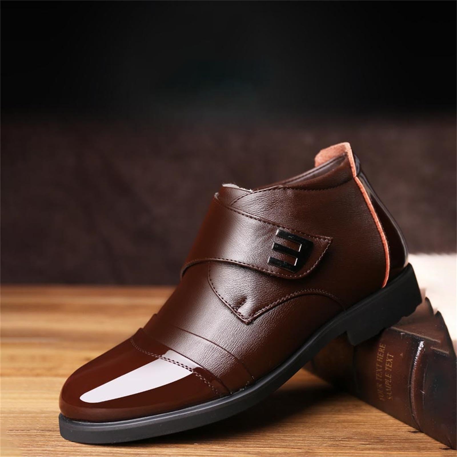 Scarpa Pelle Uomo Oxfords Derby Elegante Scarpa Da Città Scarpa Pelle Dressing Classico Vintage Casual Commerciale Moda per Camminare Costume