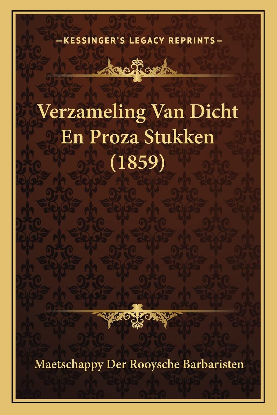 Verzameling Van Dicht En Proza Stukken (1859)