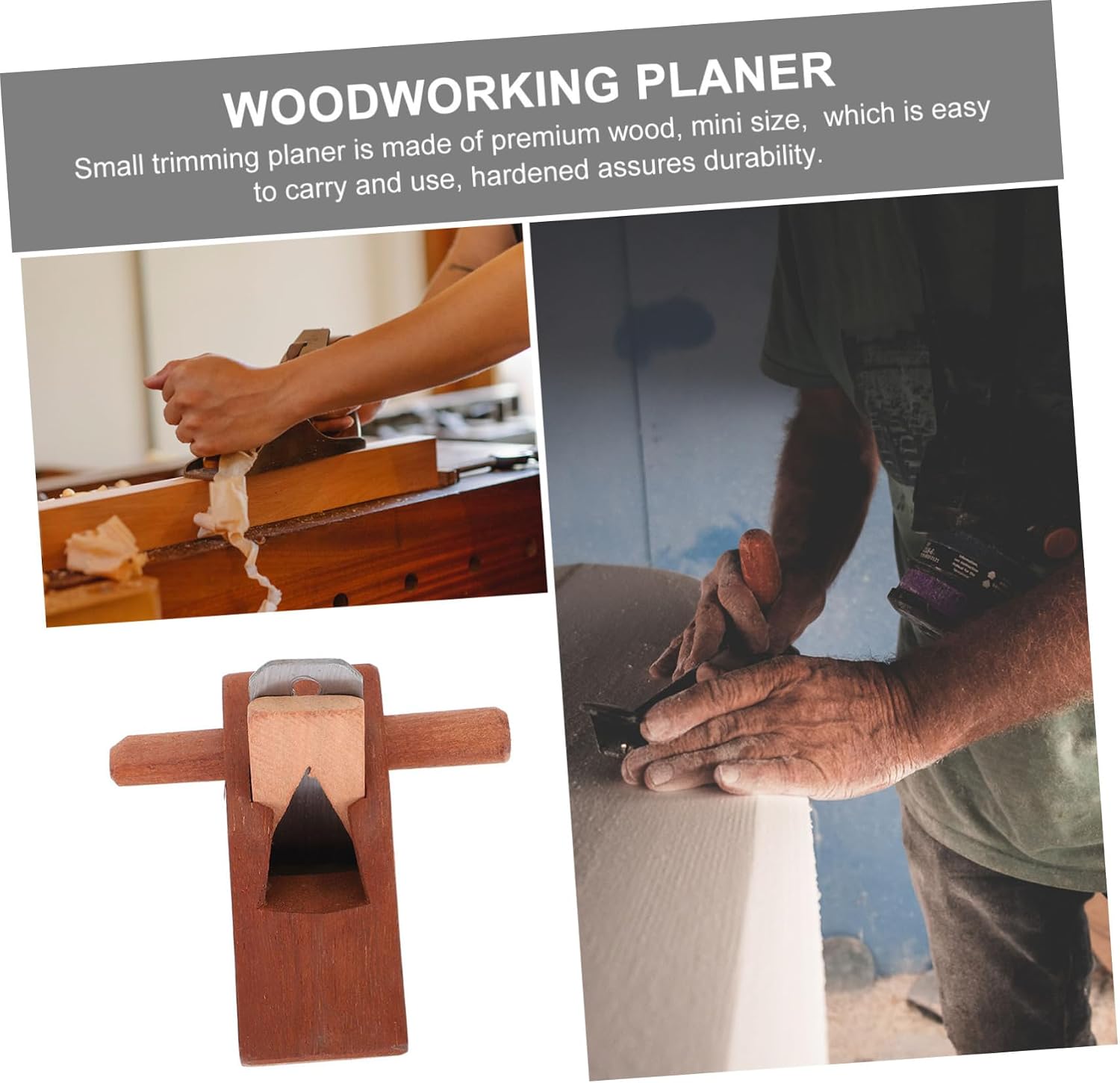 Gadpiparty Small Trimming Planer Handmade Plane for Woodworking Carpenter Woodcraft Small Planer