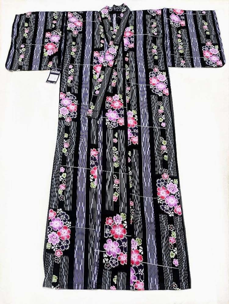 502 新品 高級 浴衣 桜模様 黒 日本製 作り帯 桐下駄 髪飾り 浴衣セット 楽天市場】桜（カラーブラック）（浴衣セット｜和服）：レディース