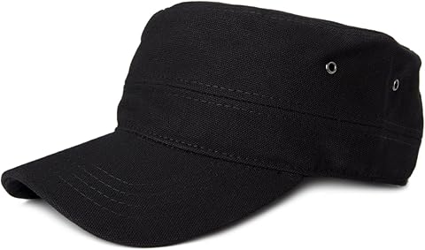 styleBREAKER 04023020 Gorra de estilo militar, de lona de algodón resistente, ajustable, unisex
