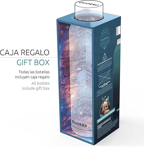 Miniatura 3 de QUOKKA Botella de acero inoxidable Solid Home Unisex Adulto, Compuesto, Negro