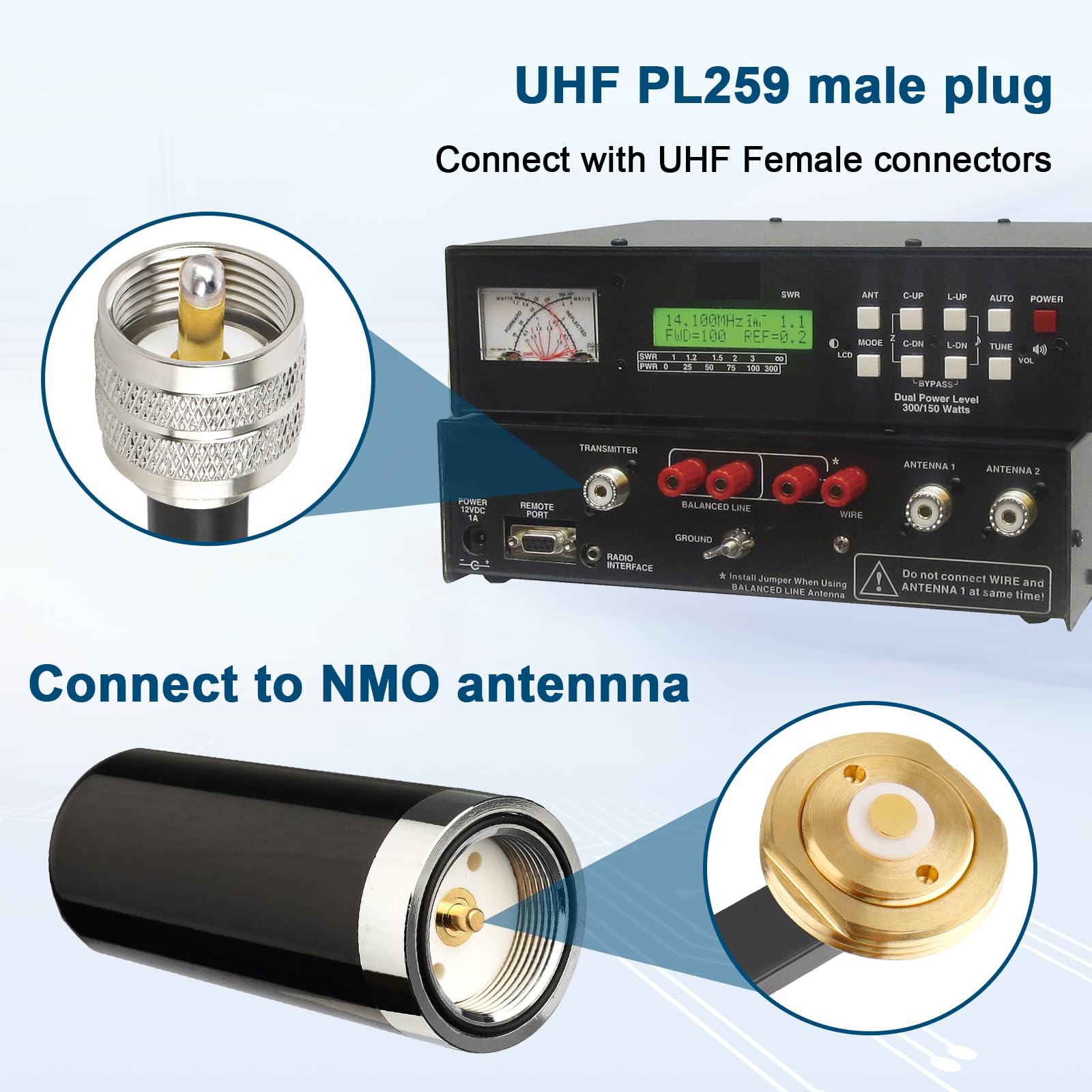 Amazon.com: XRDS RF NMO Antenna Mount to UHF PL259 RG58 Cable