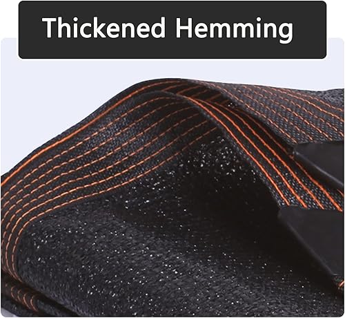 Miniatura 3 de KDDEON Paño negro para sombra con protección UV, red de sombra transpirable, tela de sombra personalizable, 18 pines cifrado grueso, para cubierta