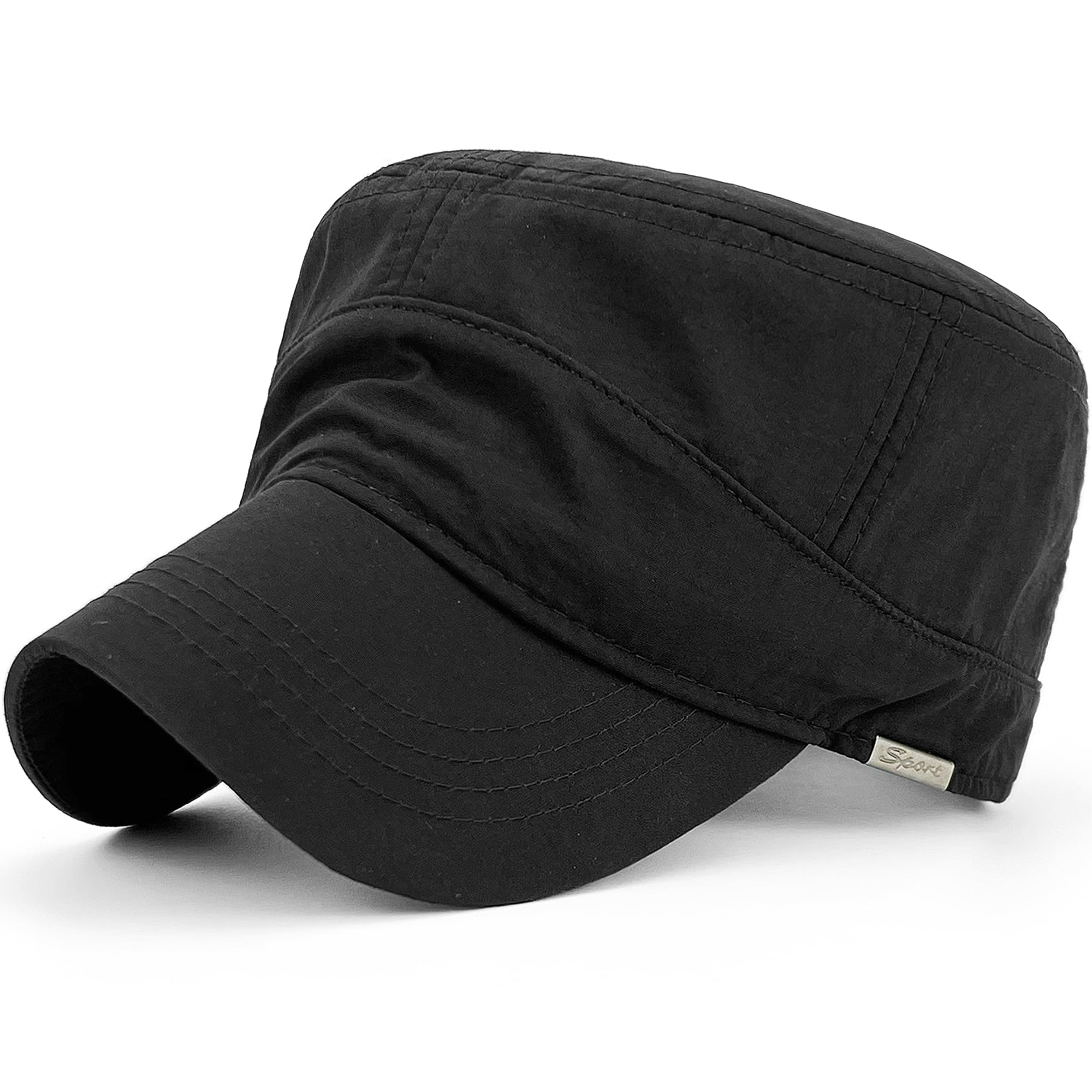 REDSHARKS Quick Dry Cadet Army Hats Waterproof Military Flat Top Baseball Dad Sun Caps Outdoor Sports