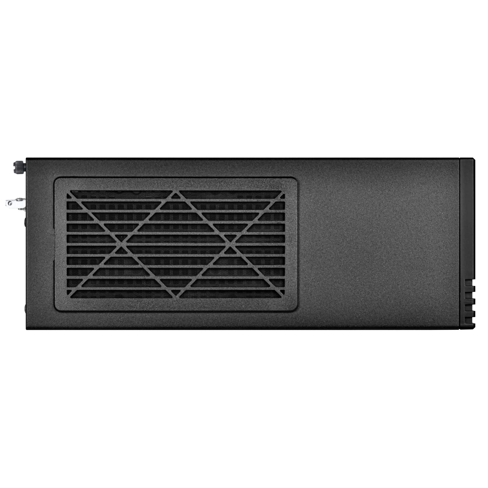 Silverstone SST-ML11B - Milo Boîtier Micro-ATX Mince et Compact, Prend en Charge Les Blocs d’Alimentation de Format TFX