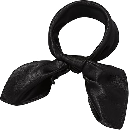 Satin black scarf Outlet
