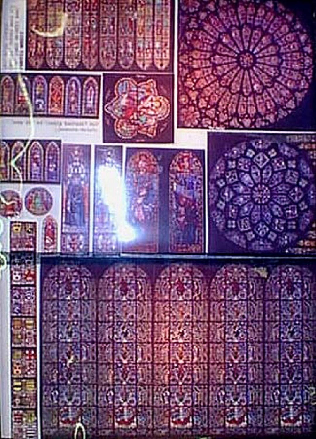 Langley Models Stained Glass church Windows translucent film O Scale Full Colour L14