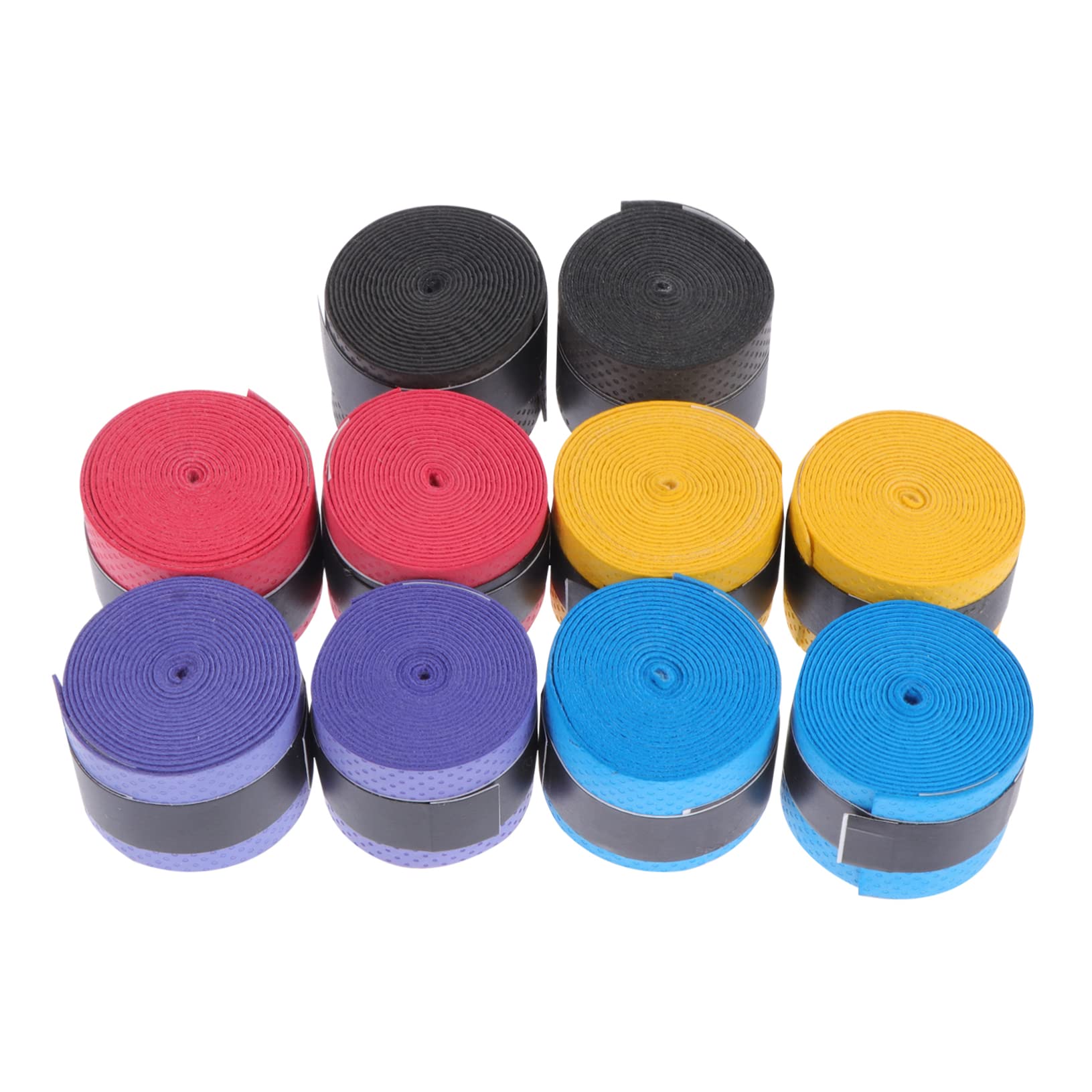 INOOMP Fishing Rod Racket Grip Tape 10pcs Tennis Overgrip White Anti-Slip Sports Racket Accessory