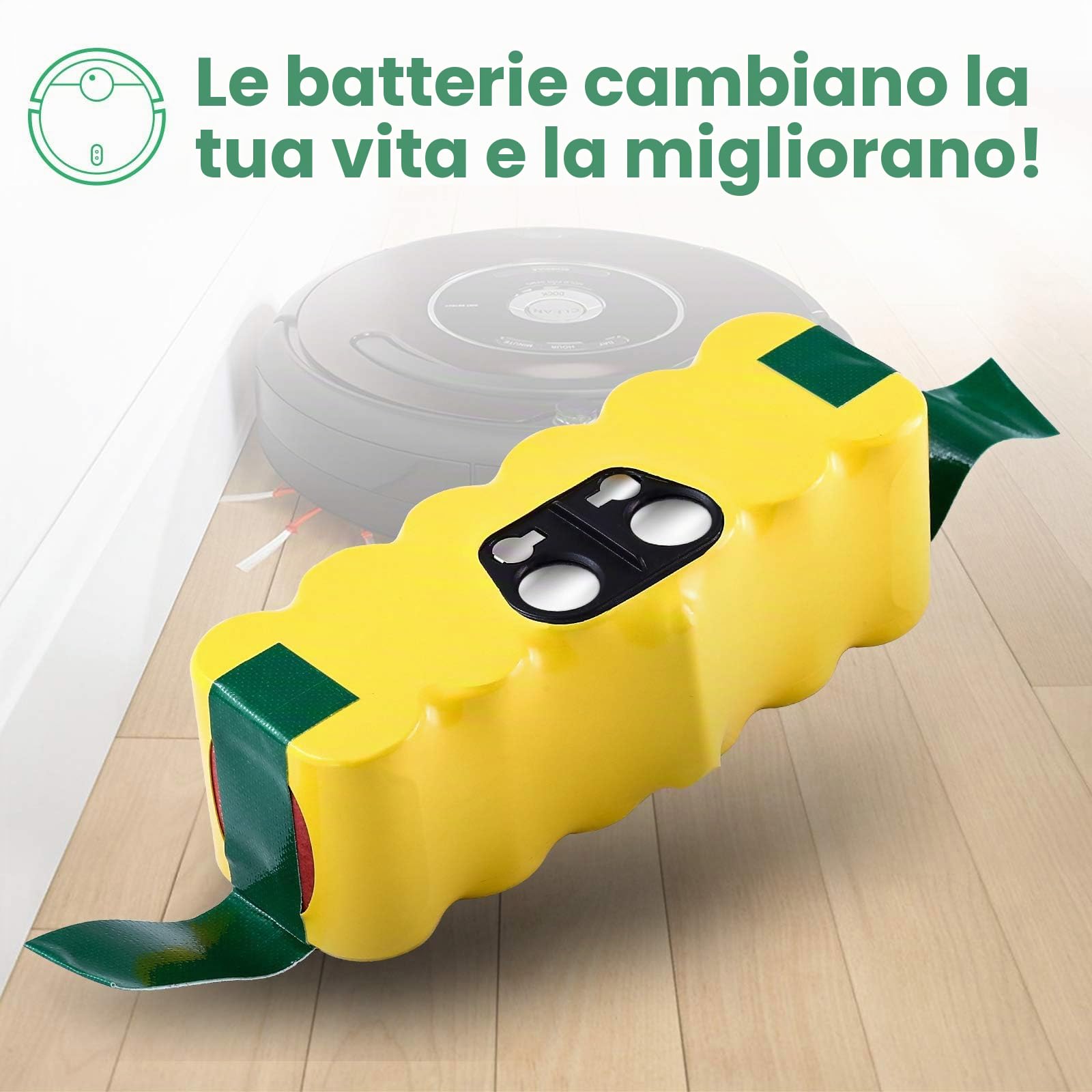 14,4 V 4500 mAh per irobot roomba Batteria di ricambio 4,5 Ah Ni-MH R3 500 600 700 800 900 Series Batteria per aspirapolvere 510 530 532 535 540 550 560 580 620 630 630 70 IT 70 780 790 880