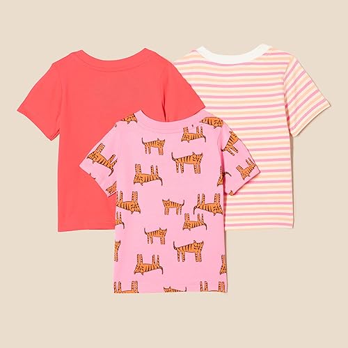 Miniatura 2 de Tienda Essentials Camisetas unisex de manga corta para niños pequeños y bebés, paquete de 3