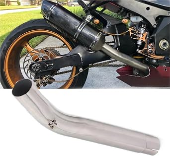 Exhaust Muffler Motorcycle Exhaust Fits Suzuki GSX-R1000 GSXR1000 K5 K6 2005-2006 Slip-On Middle Link Pipe Muffler Tube
